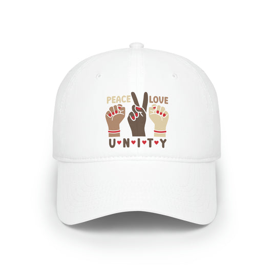 Peace Love Unity Cap